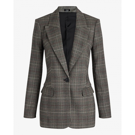 Blazer kẻ sọc một nút